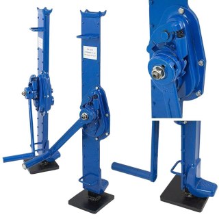 Podnośnik korbowy 1500kg 6-90cm podwójna zapadka warsztat