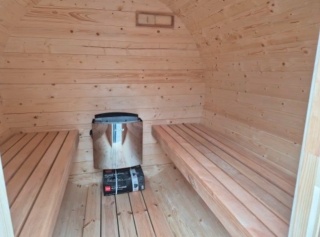 Sauna ogrodowa Kompletna z piecem, złożona, DARMOWA DOSTAWA