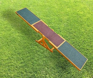 Huśtawka równoważnia pochylnia dla psa 180cm antypoślizgowa drewniana