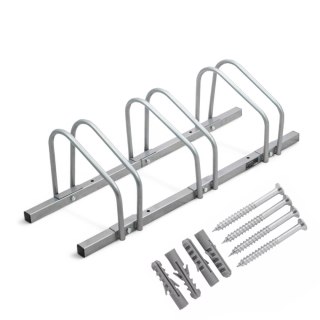 Stojak na 3 rowery bituxx ocynkowany montaż ścienny podłogowy opony 35-60mm