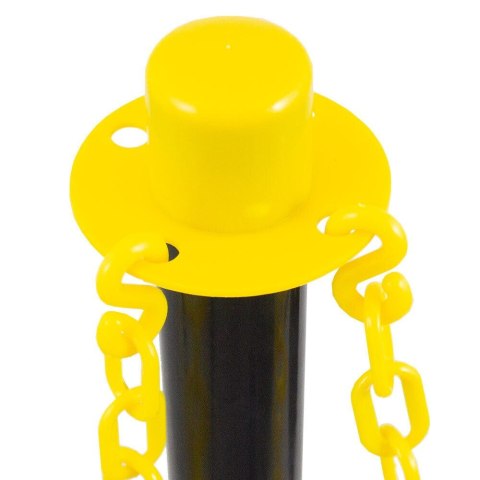 Zestaw Słupków Odgradzających z Łańcuszkami 150 cm Stabilność Mobilność