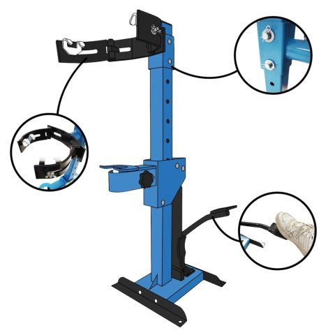 Hydrauliczny ściągacz sprężyn amortyzatorów bituxx 2.5t stabilny regulowany