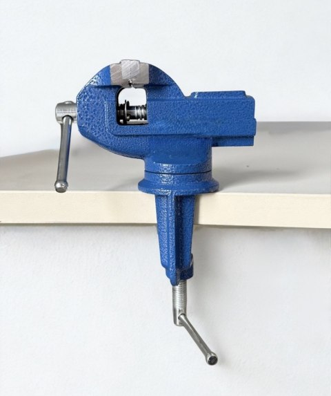 Imadło Mikro Stołowe 50 mm z Kowadłem - Żeliwne, Zaciskowe, Do Bardzo Precyzyjnych Prac