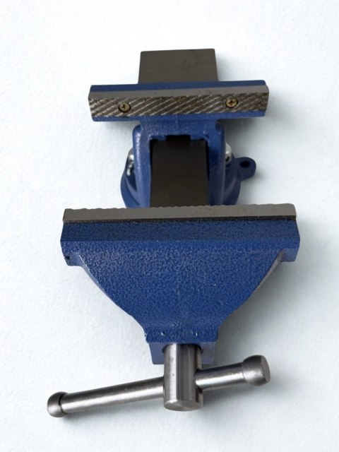 Imadło Obrotowe 125 mm z Kowadłem - Żeliwne, Warsztatowe, 9 kg