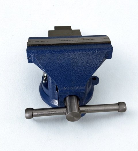 Imadło Obrotowe 125 mm z Kowadłem - Żeliwne, Warsztatowe, 9 kg