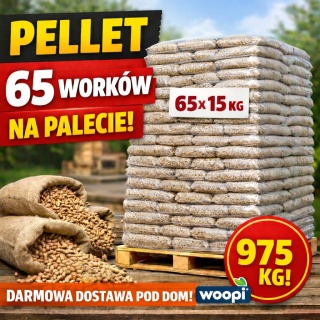Pellet drzewny MAXI Premium Paleta z DARMOWA DOSTAWĄ 975kg